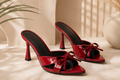 Red Kitten Heels